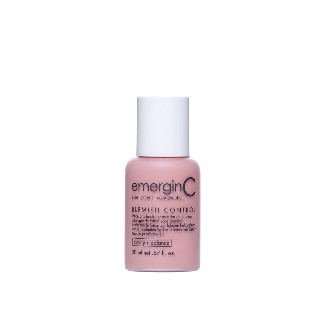 Load image into Gallery viewer, A 30ml retail size bottle of EmerginC Tinted Blemish Control on a white background, uploaded on Spa Circle Brands product listing page.
