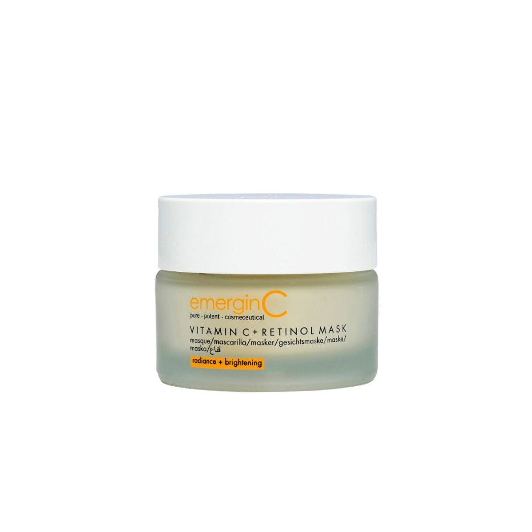 A 50ml retail-size bottle of EmerginC Vitamin C + Retinol Mask on a white background, uploaded on Spa Circle Brands product listing page.