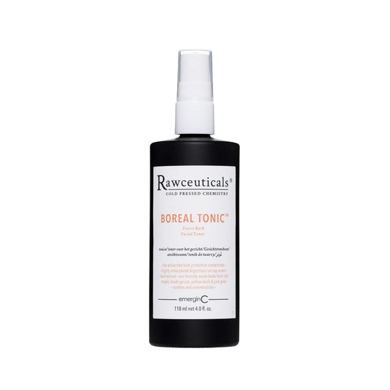A 120 ml spray bottle of Rawceuticals Boreal Tonic on a white background, uploaded on Spa Circle Brands product listing page.