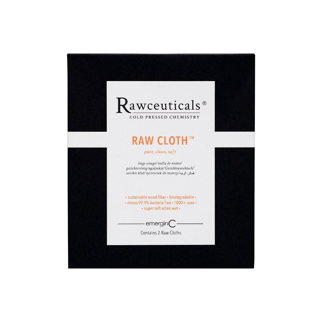 Rawceuticals Raw Cloth (2 Pack) packaging box on a white background, uploaded on Spa Circle Brands product listing page.
